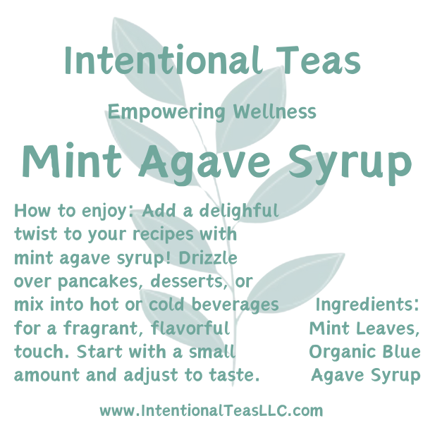 Mint Infused Agave Syrup