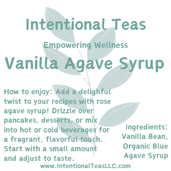 Vanilla Infused Agave Syrup