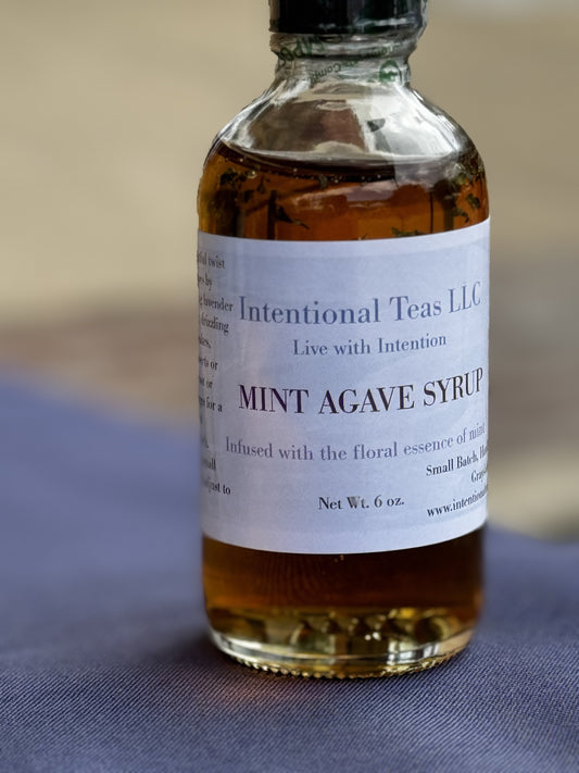 Mint Infused Agave Syrup